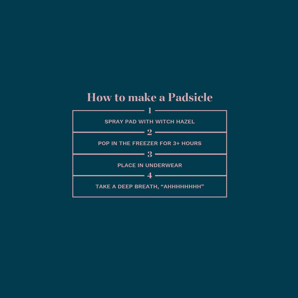 Organic Cotton Postpartum Pads — Overnight Absorbency