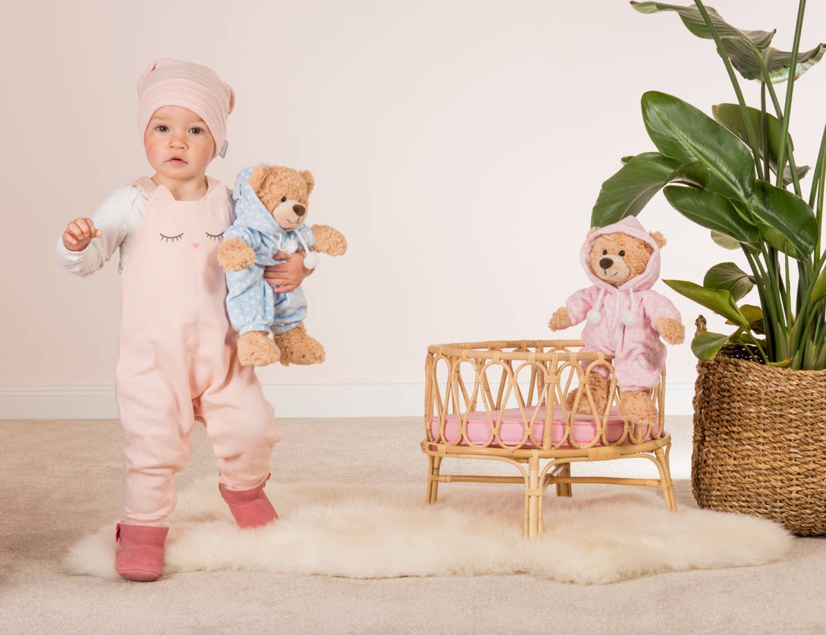 Blue pyjama bear 30 cm - plush toy - soft toy