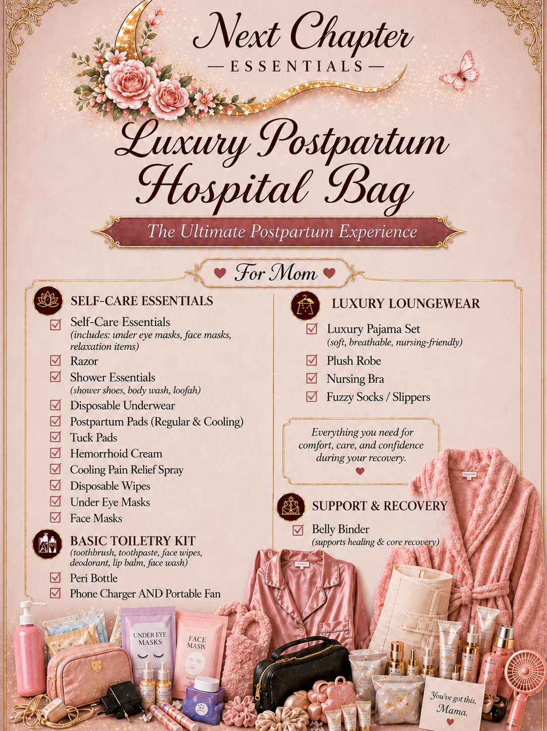(Best seller) Luxury Recovery Hospital Bag