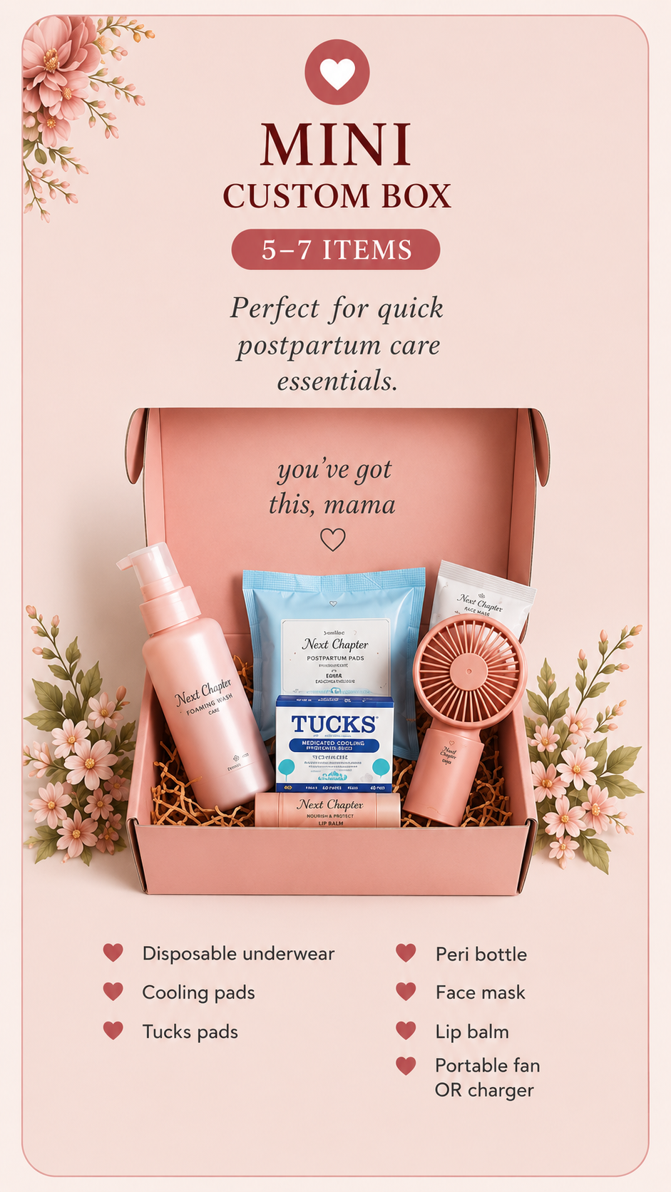 Custom Postpartum Boxes (Mini)