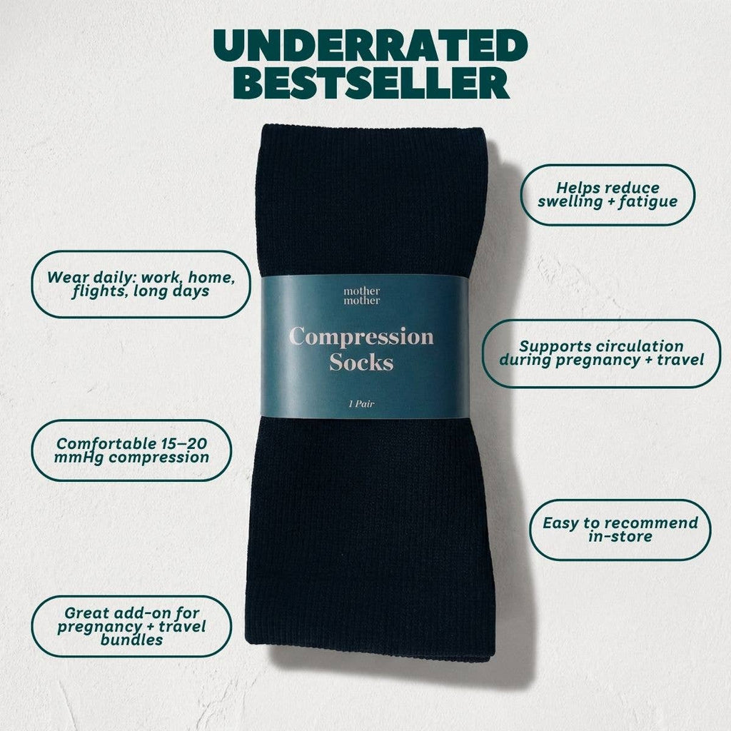 Compression Socks for Pregnancy (15–20 mmHg)